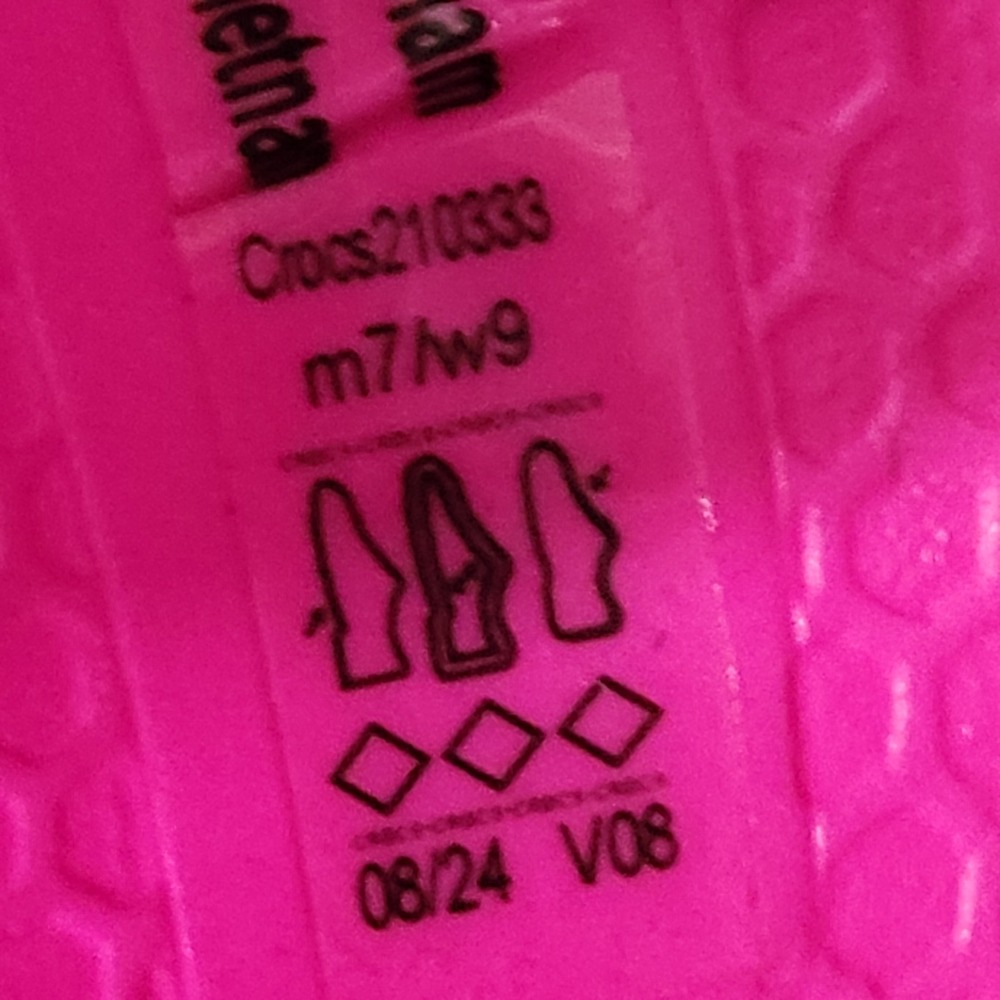 Crocs Mellow Tide Recovery Slides Womens 9 Mens 7 Pink Crush Comfort Sandals NEW - Picture 4 of 15